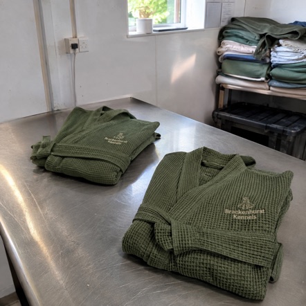 Bathrobes with logo — customer photo