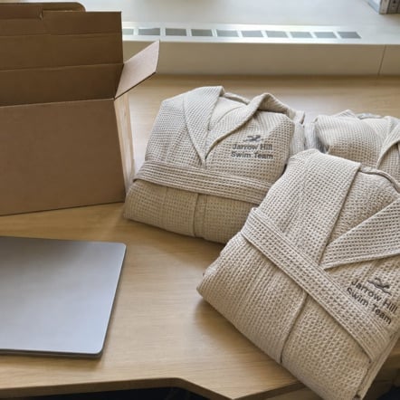 Bathrobes with logo printing