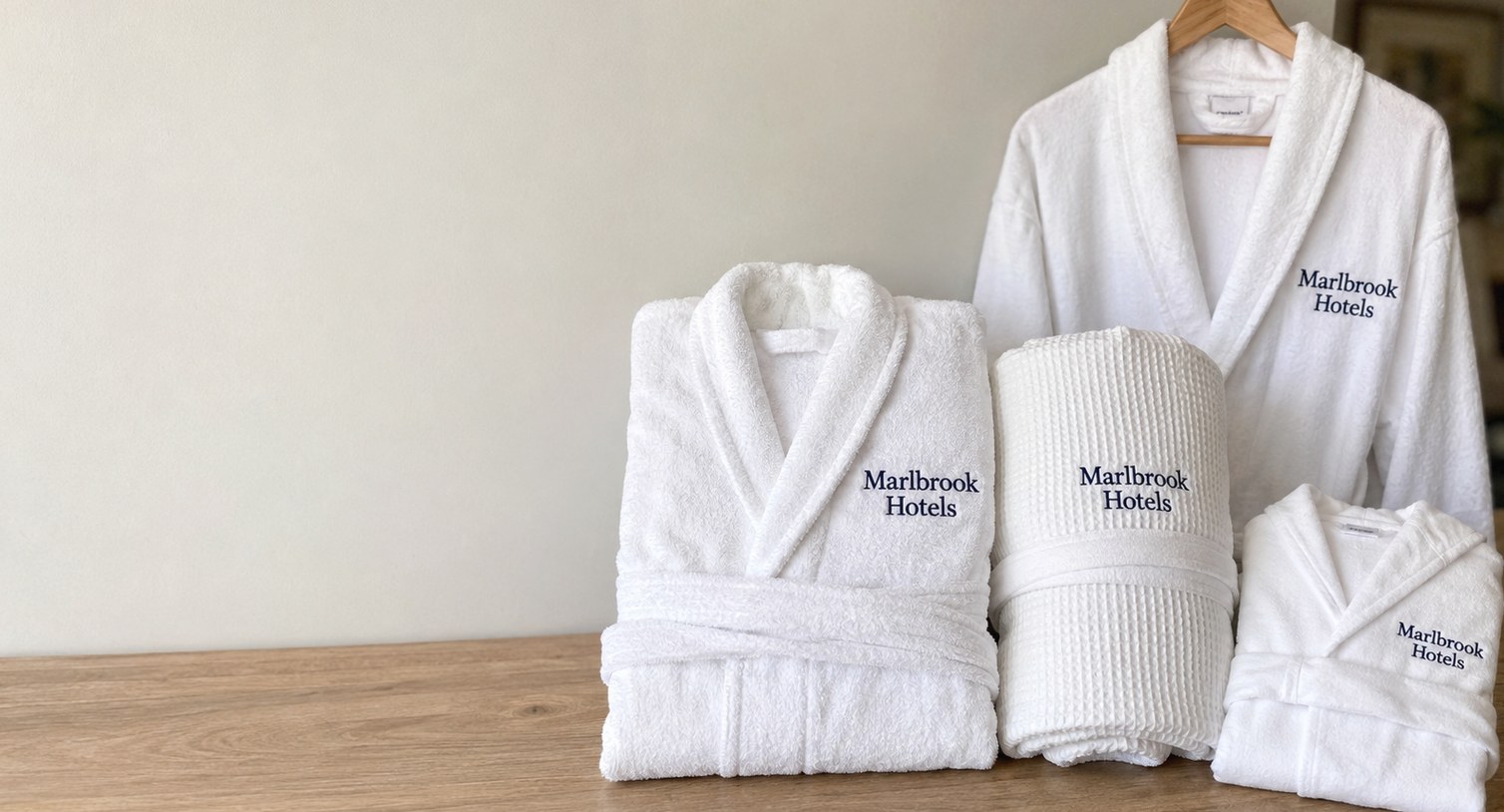 Custom printed bathrobes with logo