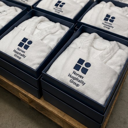 Customized bathrobes for spa retail, weddings and gifting